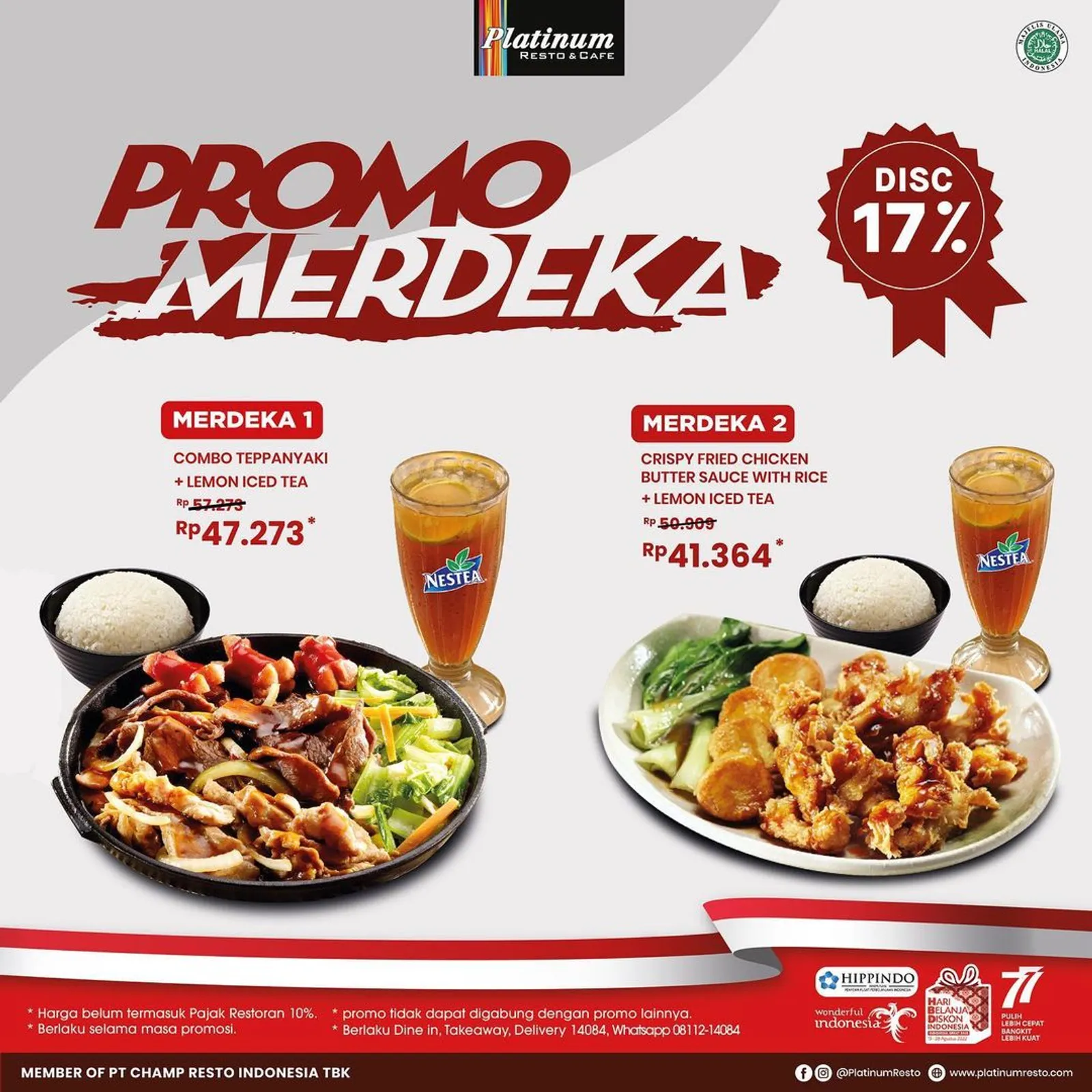 41 Promo 17 Agustus 2022, Makanan dan Minuman Diskon Besar!