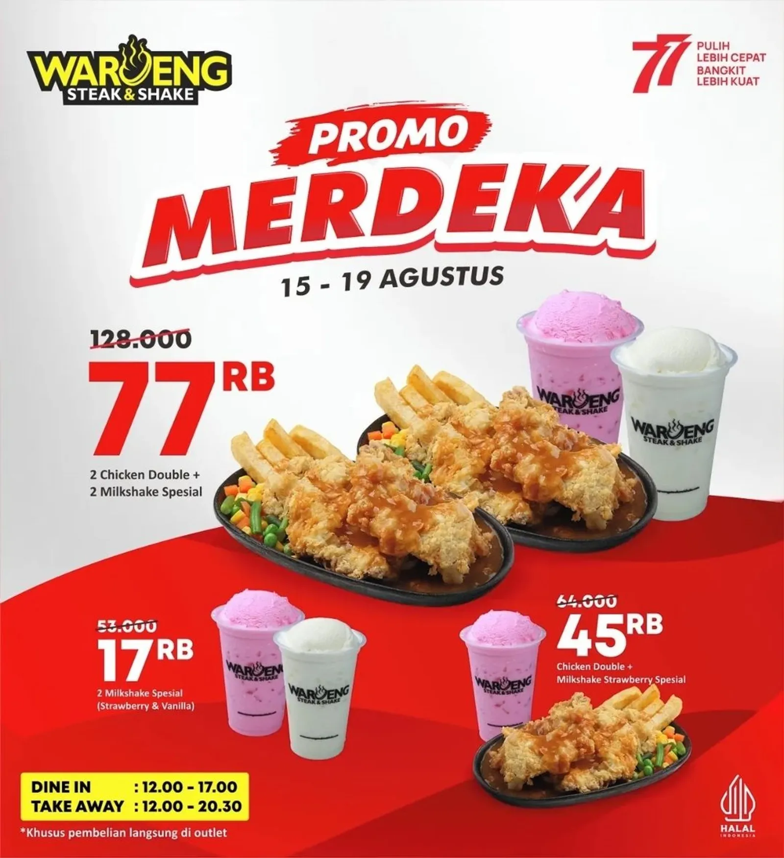 41 Promo 17 Agustus 2022, Makanan dan Minuman Diskon Besar!