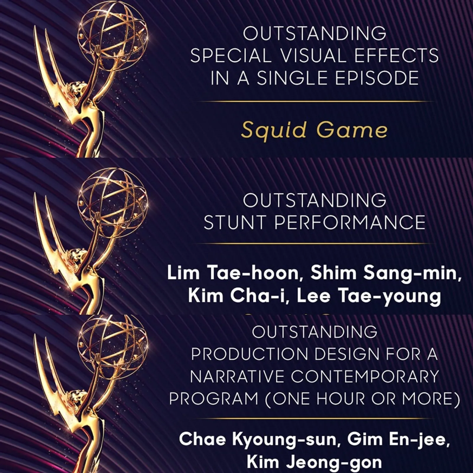 Banjir Prestasi, Lee Yoo Mi & 'Squid Game' Raih Piala Emmy Awards 2022