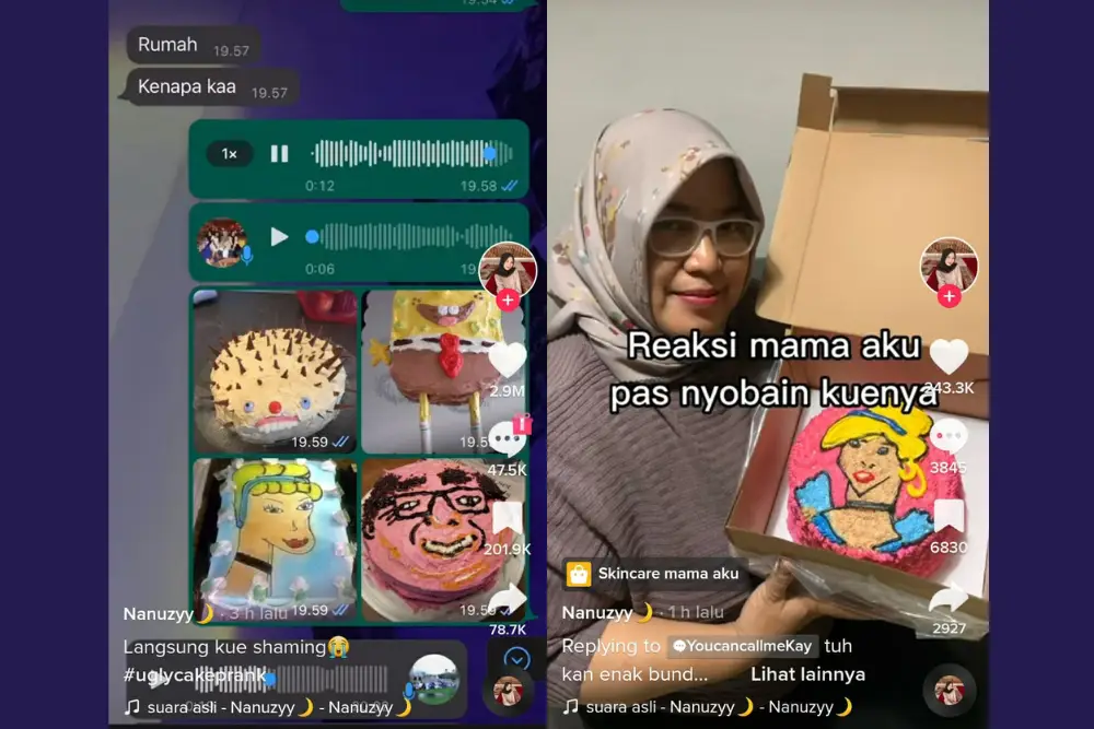 Ugly Cake Prank Viral di TikTok, Begini Cara Ikutan Trennya