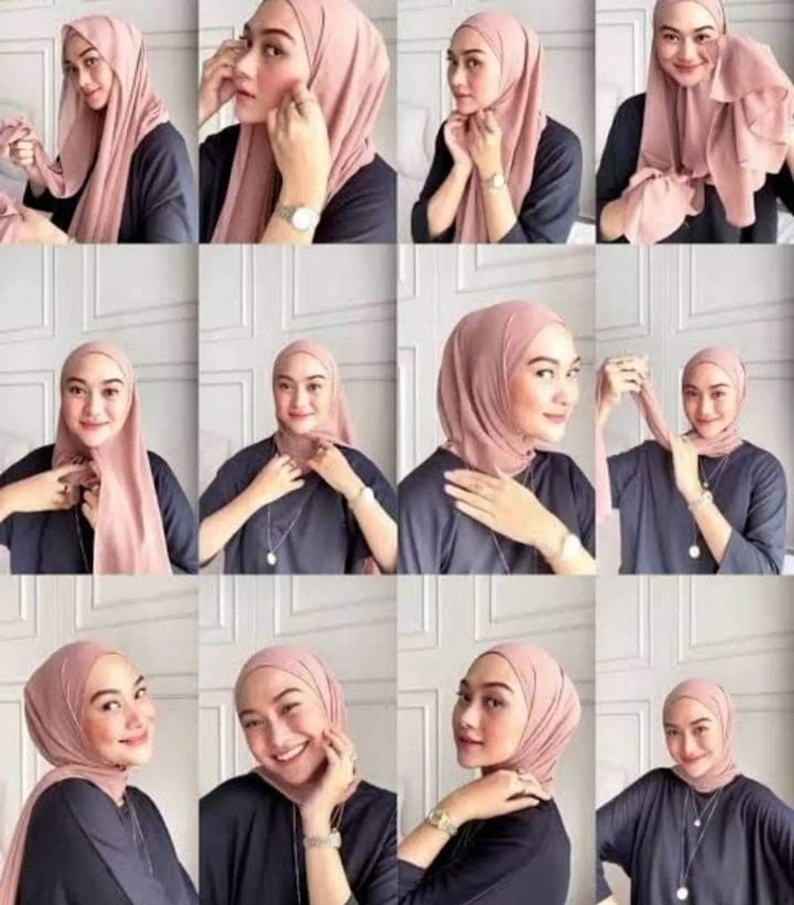 18 Tutorial Pashmina Hijab Simple untuk Remaja 2024, Yuk Coba!