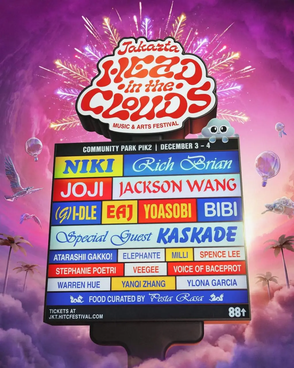 Lineup & Harga Tiket Head In The Clouds Jakarta 2022, Are You Ready?