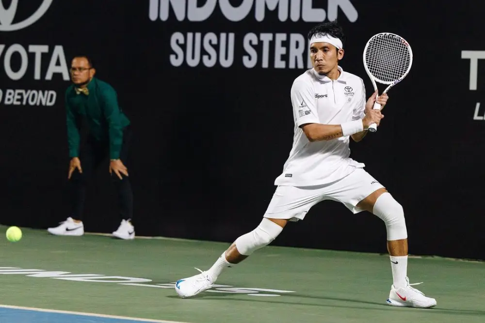 Papa Raffi Juara, Ini Potret Keseruan Tiba-Tiba Tenis by Vindes Sport