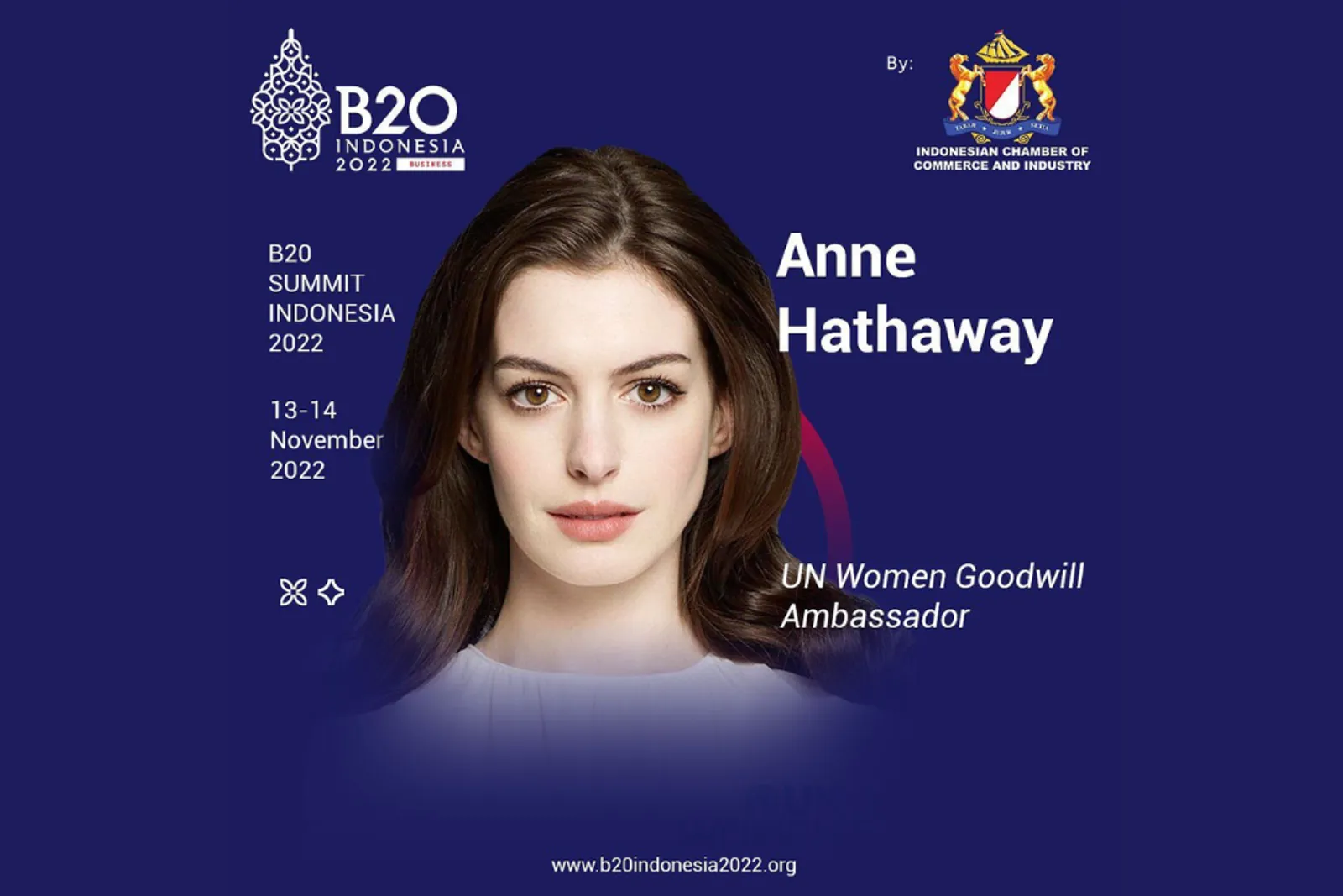 Jadi Pembicara di B20 Bali, Inilah Perjalanan Karier Anne Hathaway