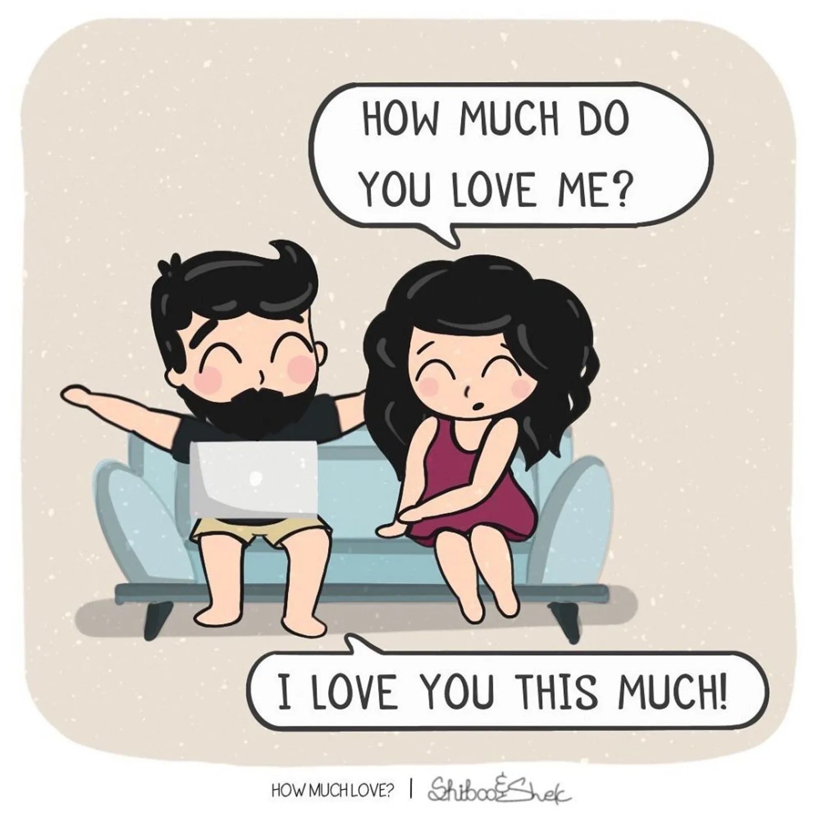 Dunia Milik Berdua, 8 Ilustrasi Kartun Pasangan Sedang Jatuh Cinta