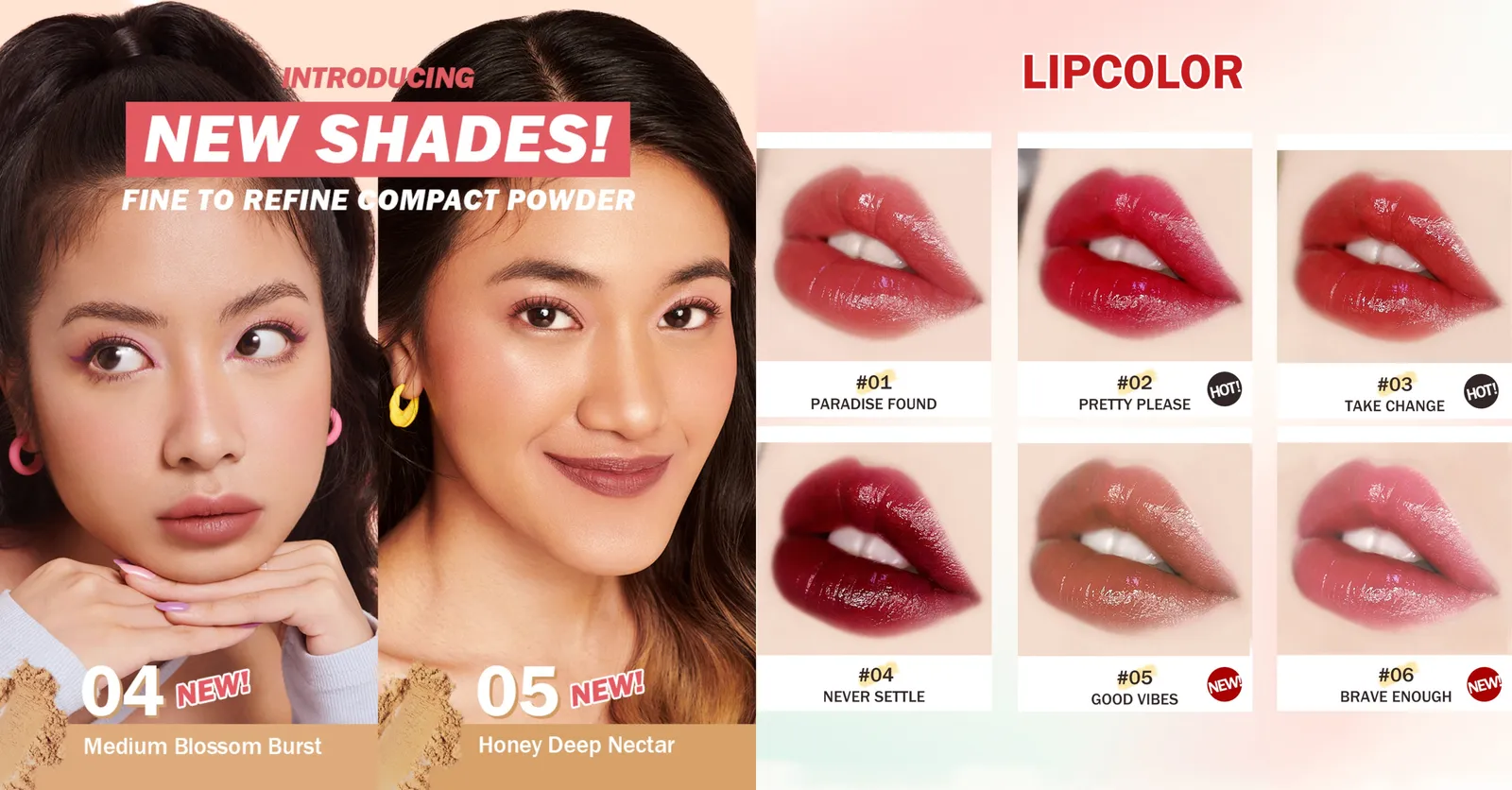 Shade Baru Lip Tint & Compact Powder barenbliss untuk Korean Looks 