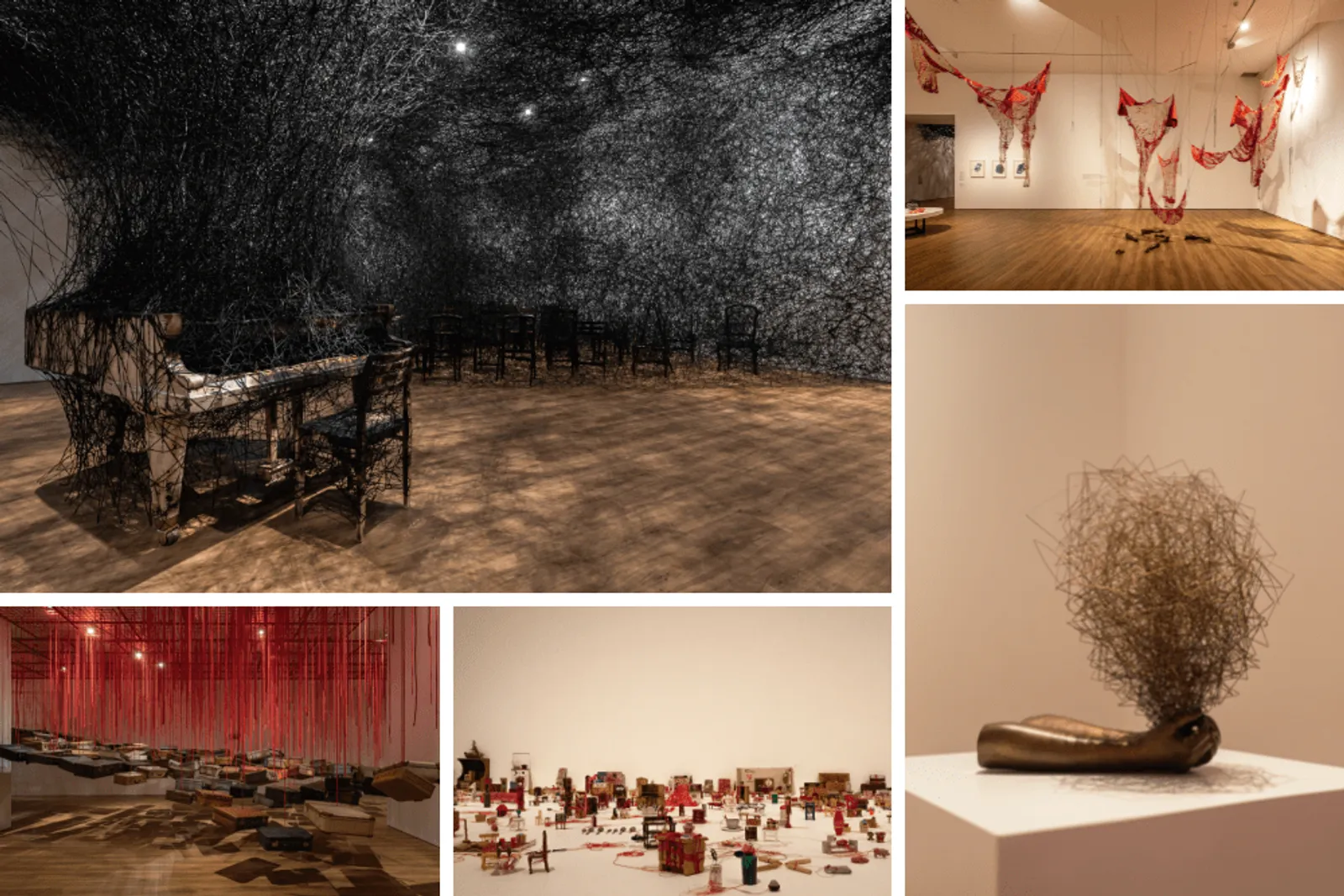 Chiharu Shiota: "The Soul Trembles", Gubahan Seni yang Impresif