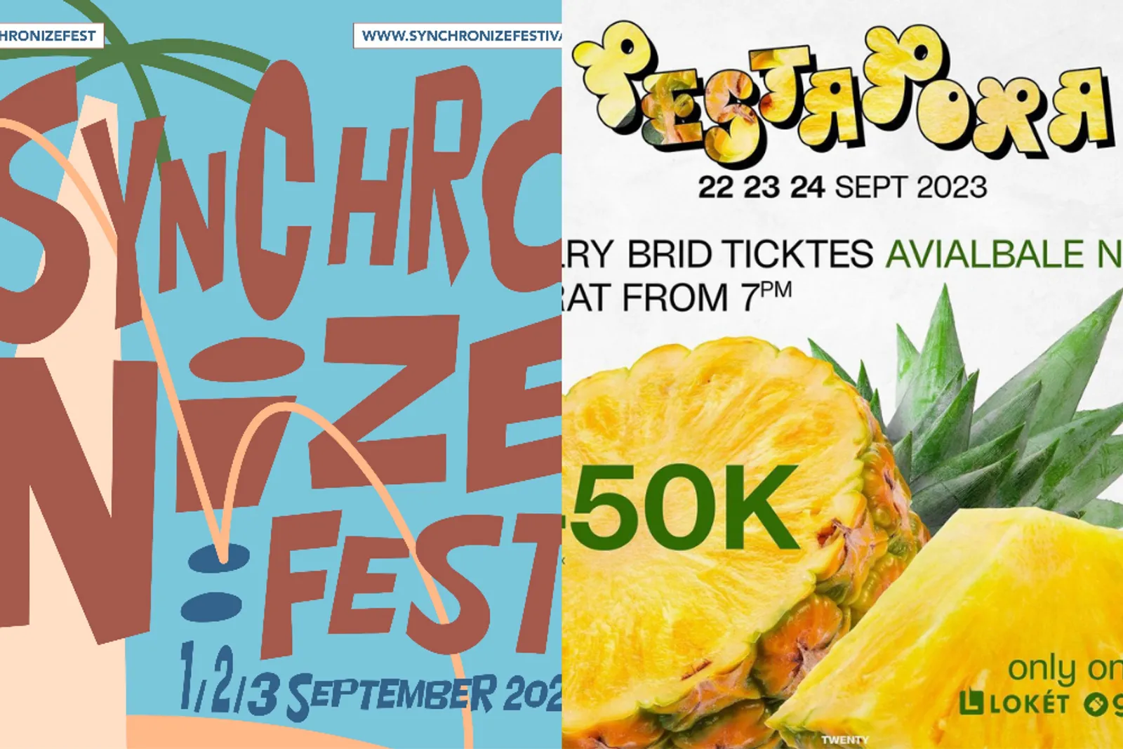 Head-to-Head, Synchronize Fest dan Pestapora Digelar September 2023