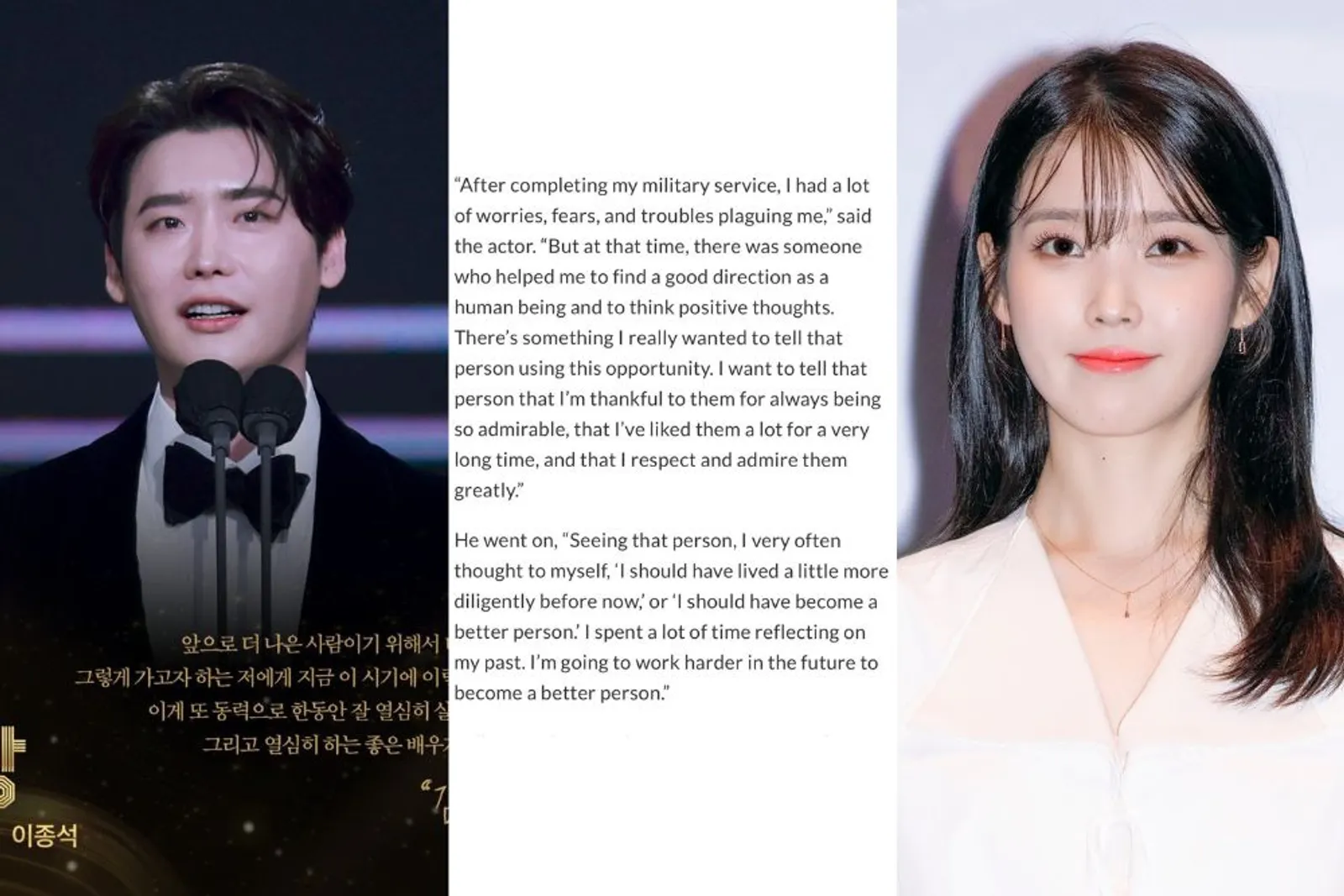 5 Aktor Korea yang Ucapkan Terima Kasih ke Pasangan Saat Menang Awards