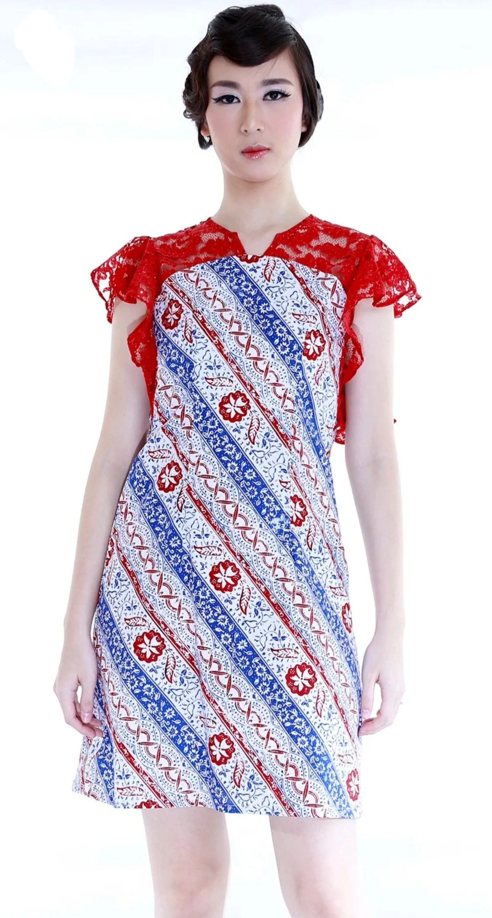 10 Dress Batik Kombinasi Lace Terbaru 2023, Fashionable!
