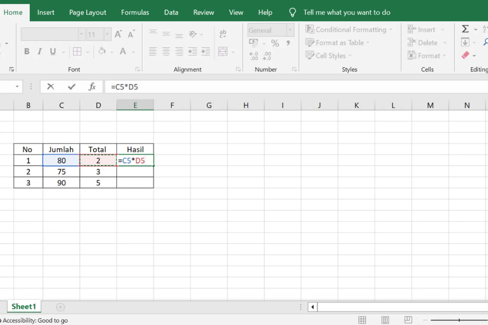 Rumus Pengurangan Excel dan Perhitungan Lainnya Lengkap