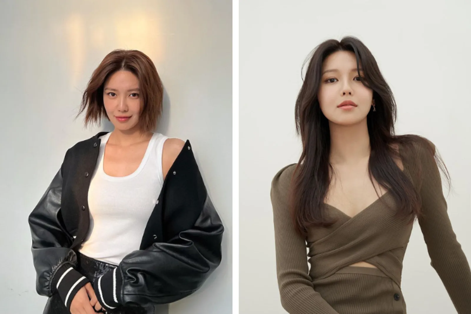 Begini Potret Para Aktris Korea ketika Berambut Panjang vs Pendek