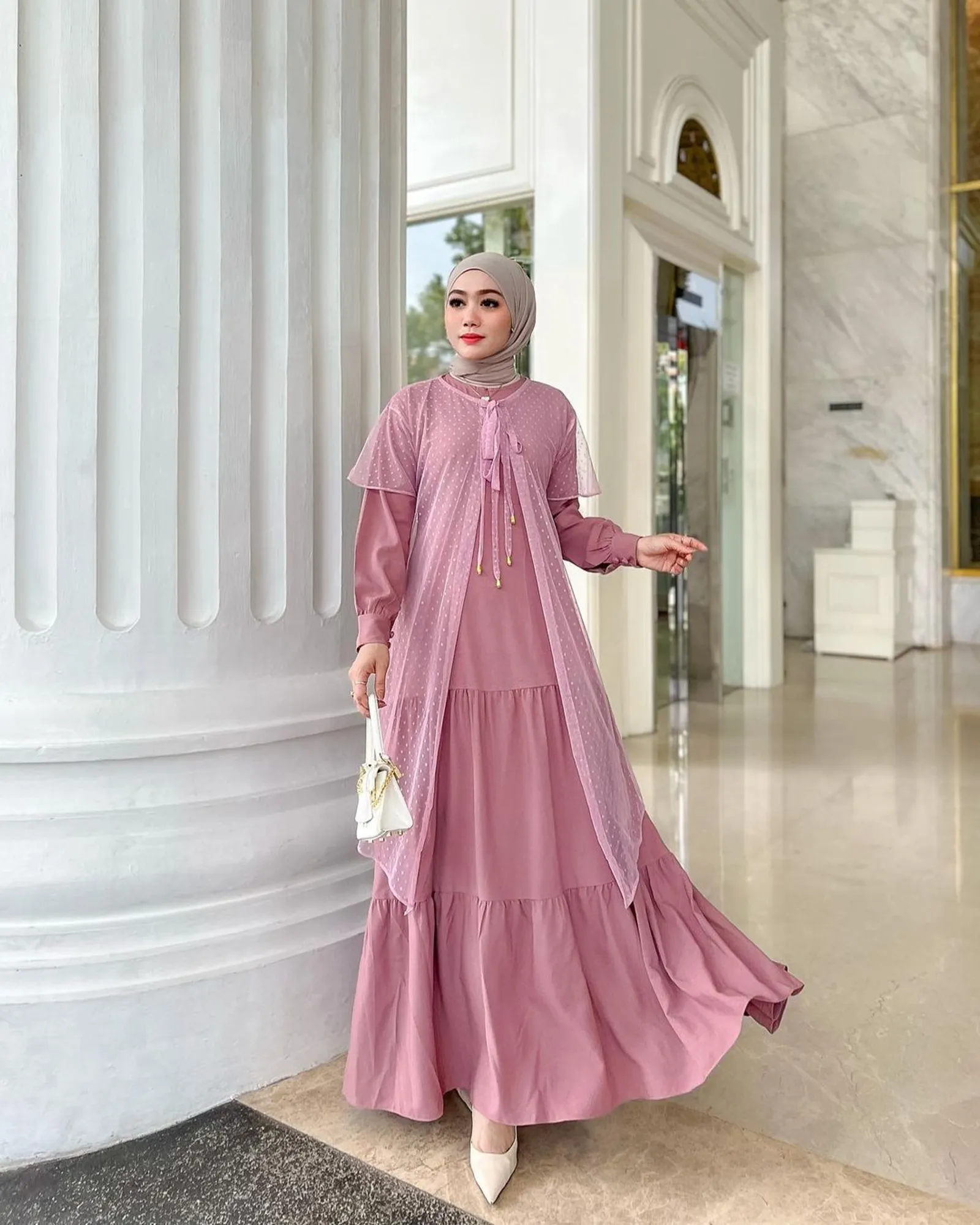 Ide Outfit Dress Pesta Hijab a La Disney Princess