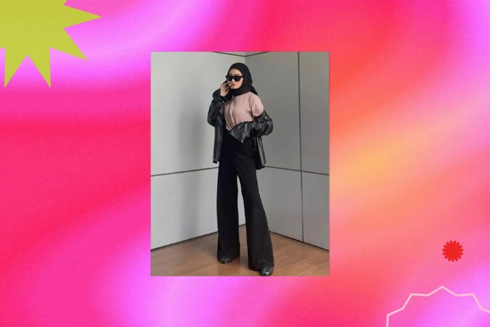 Tips Tampil Jenjang Pakai Celana Hitam untuk Hijabers