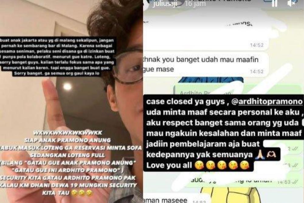 Deretan Kontroversi Ardhito Pramono, Bikin Heboh Pengemar dan Warganet