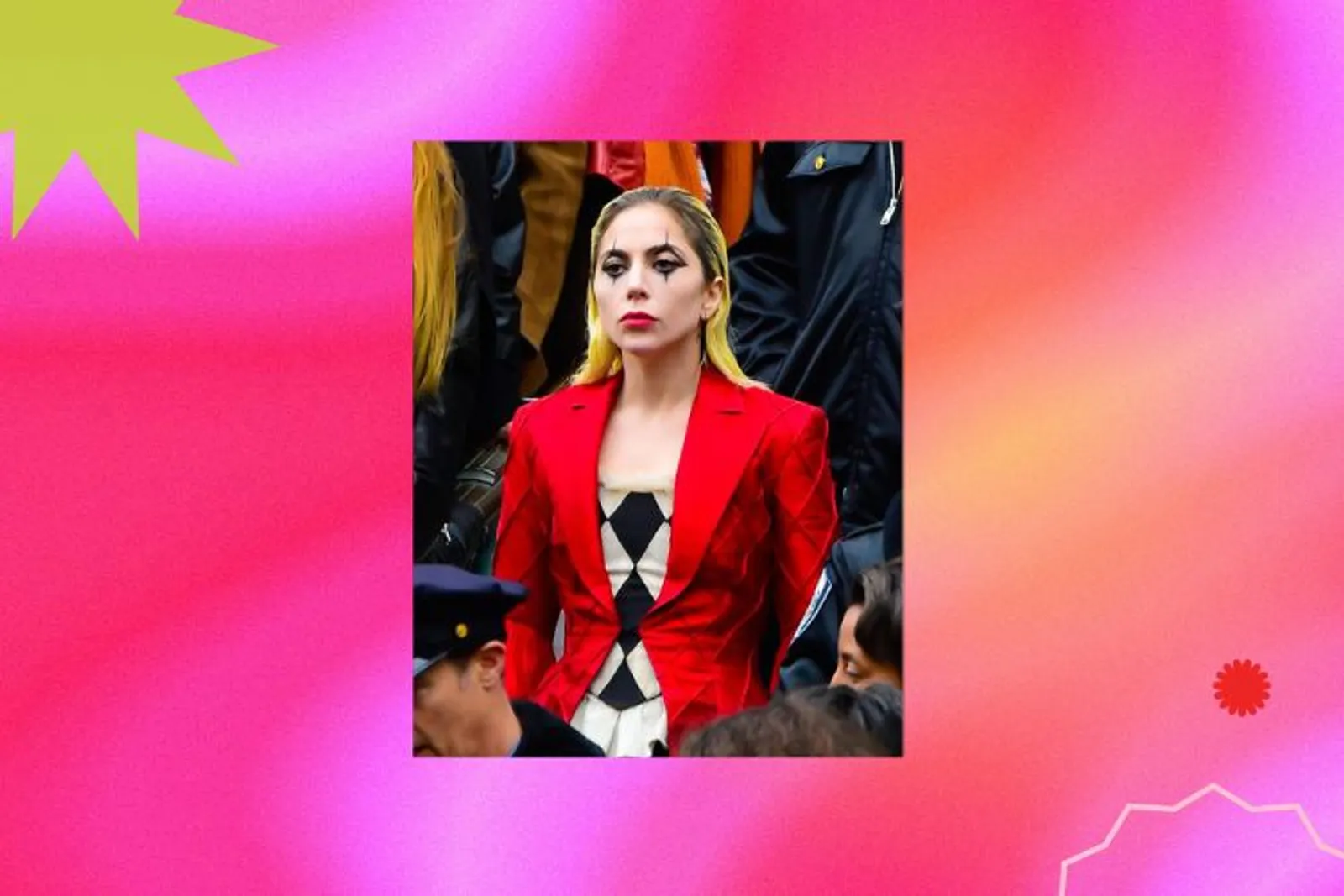 Potret Viral Lady Gaga Bergaya Seperti Joker di Pusat Kota Manhattan