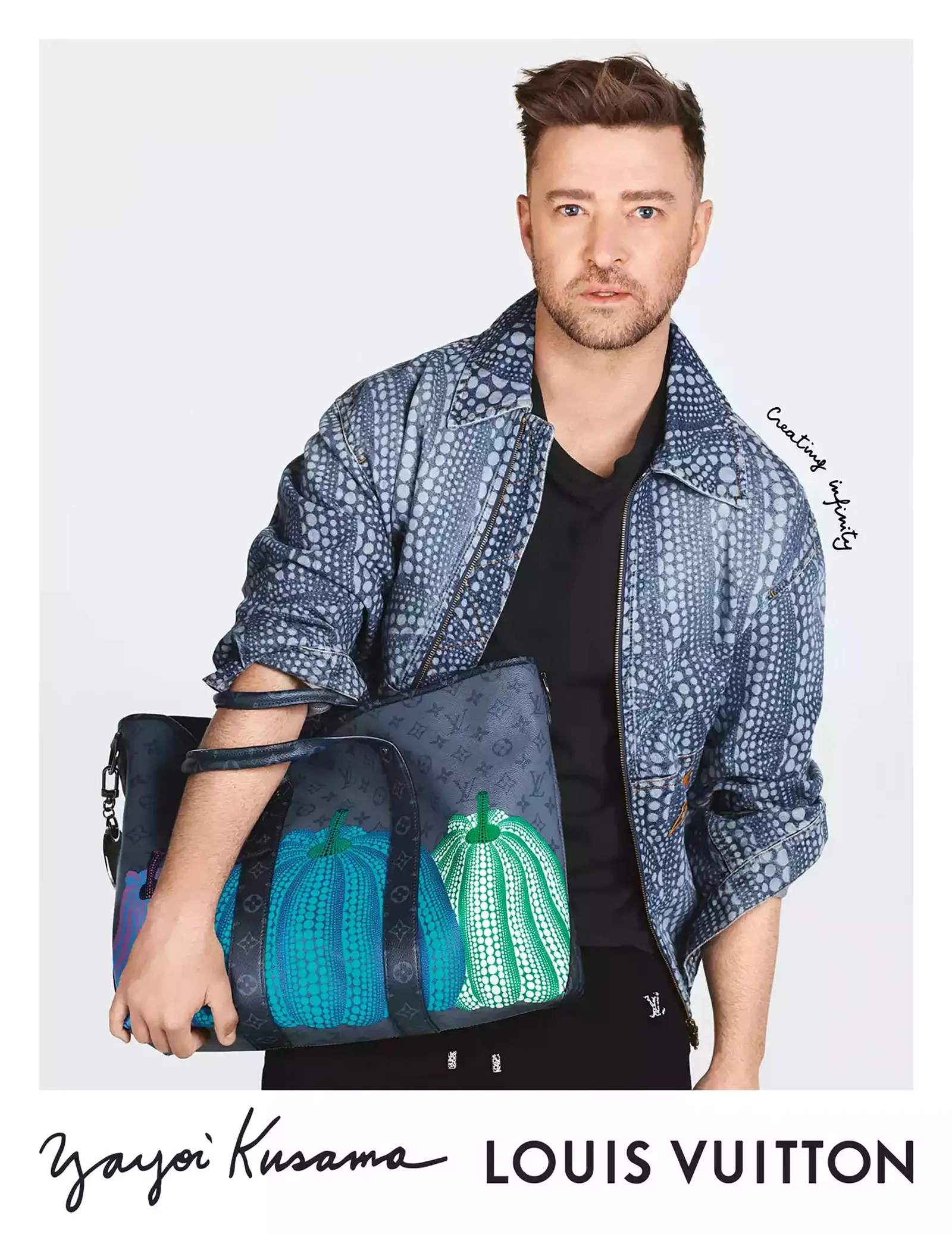 Justin Timberlake Jadi Model Campaign Louis Vuitton dan Yayoi Kusama