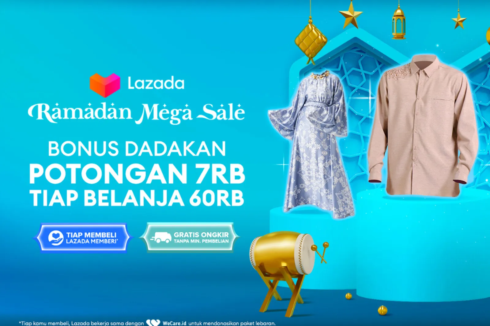 Belanja Sekarang! Lazada Sedang 'Membeli untuk Memberi' Paket Lebaran