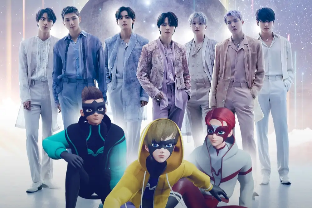 BTS Resmi Ikut Nyanyikan OST Animasi 3D Superhero 'Bastions'