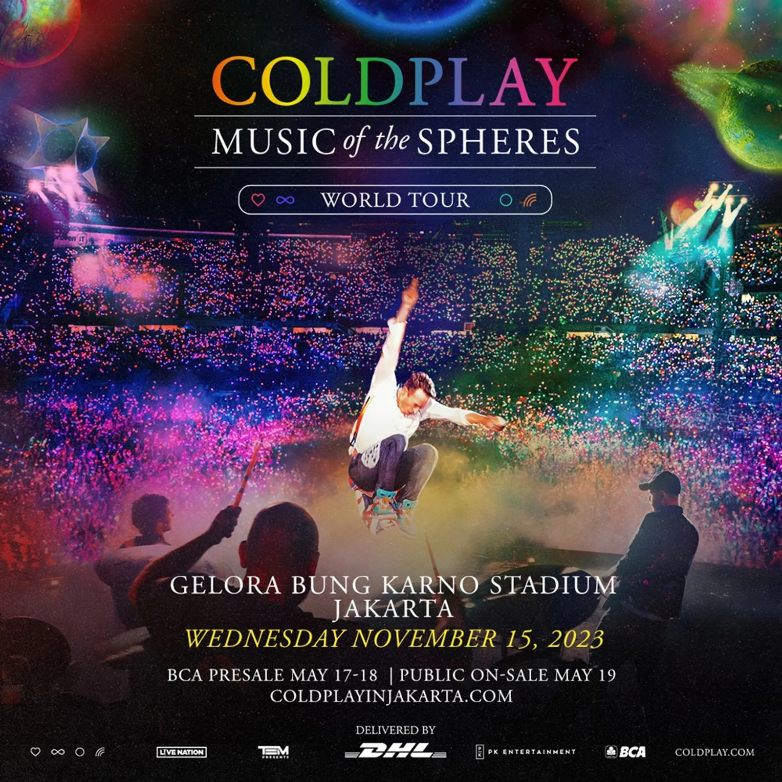 Resmi! Ini Daftar Harga Tiket Konser Coldplay, Siap-Siap War
