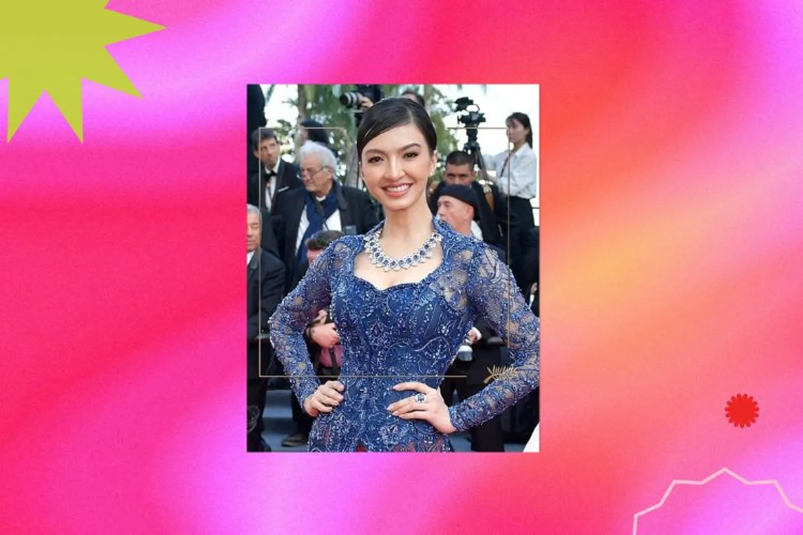 Gaya Raline Shah di Cannes 2023, Gaun Glamor hingga Kebaya