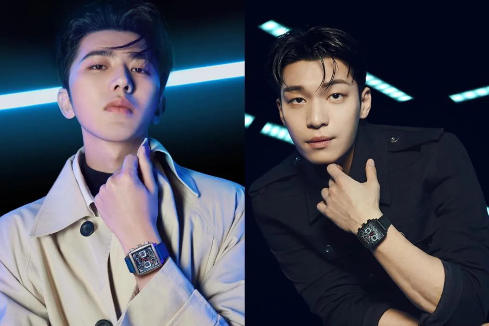 Penampilan Wi Ha Joon dan Cai Xu Kun di Campaign Tag Heuer