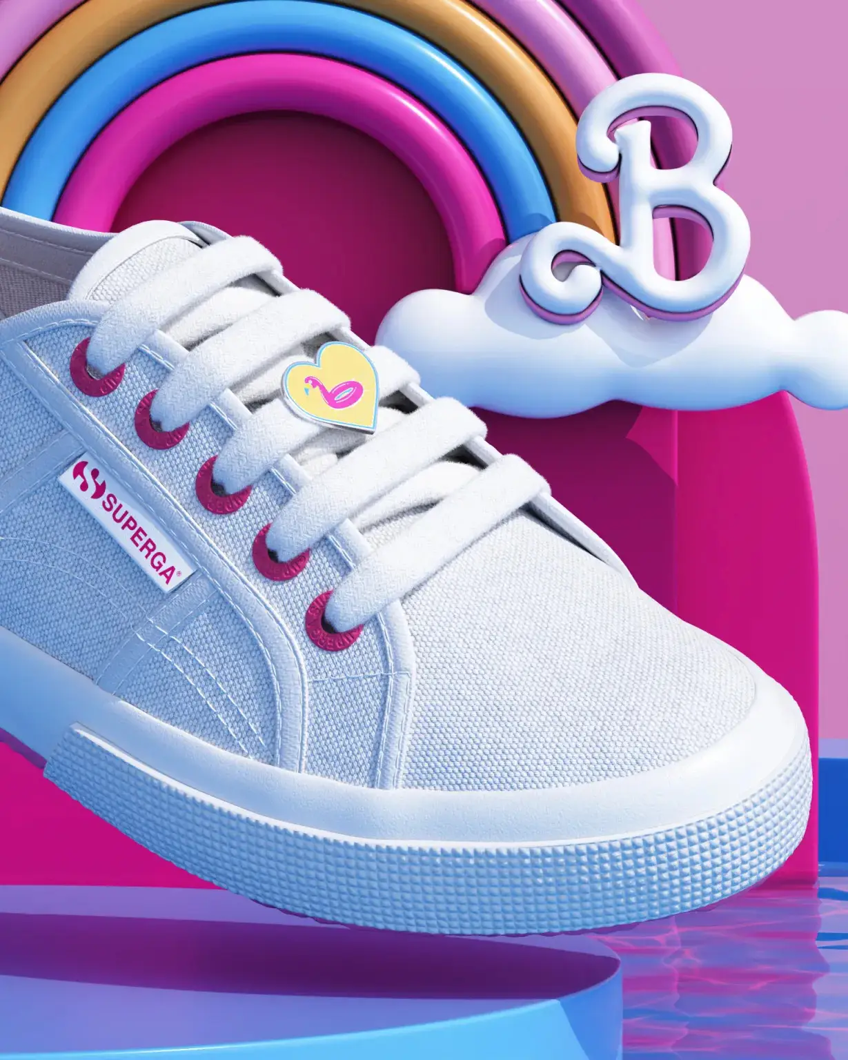 Gemas! Intip Koleksi Sepatu Kolaborasi Superga x Barbie The Movie