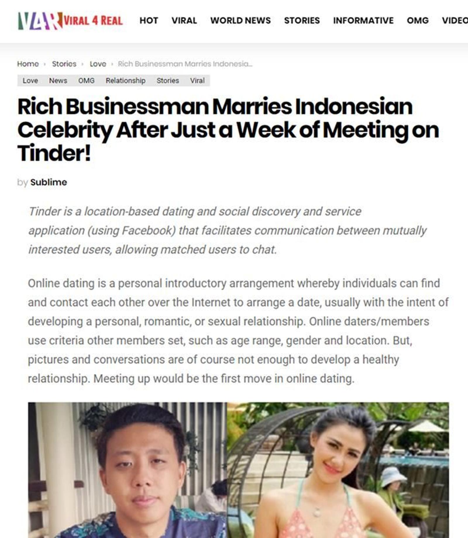 Unik, Pernikahan 5 Seleb Indonesia Ini Viral di Media Luar Negeri