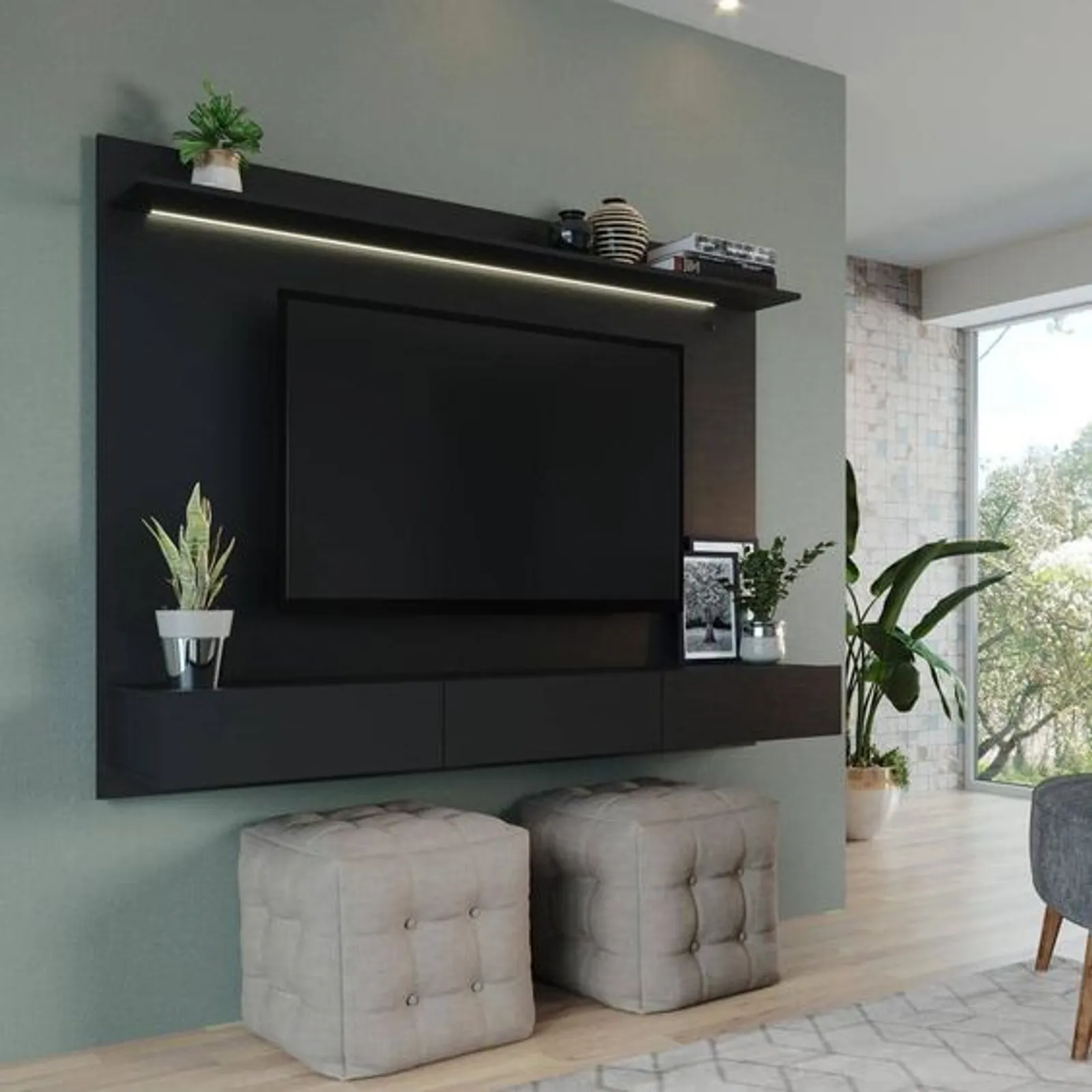 9 Inspirasi Backdrop TV Minimalis, Tetap Mewahkan Ruangan di Rumah