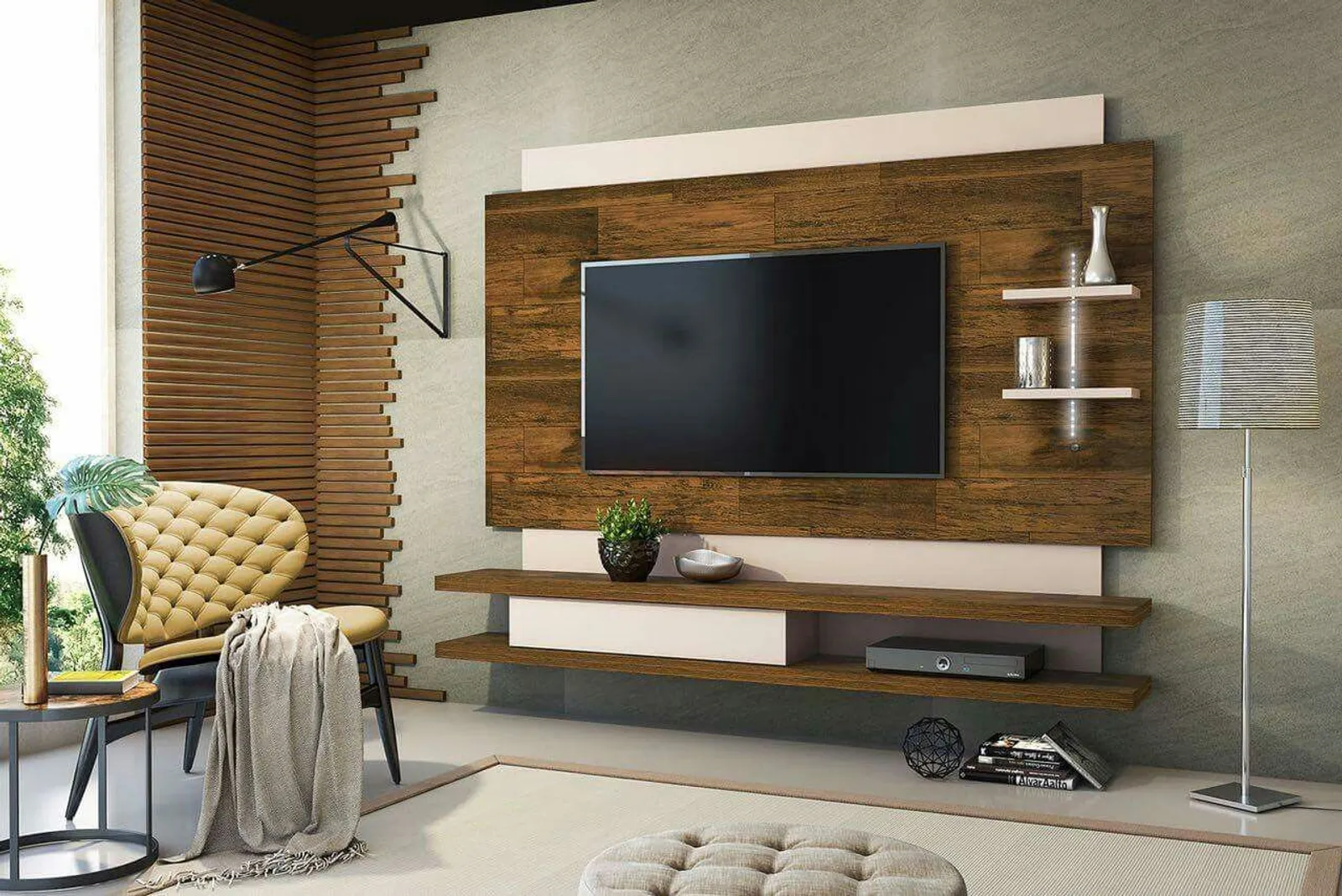 9 Inspirasi Backdrop TV Minimalis, Tetap Mewahkan Ruangan di Rumah