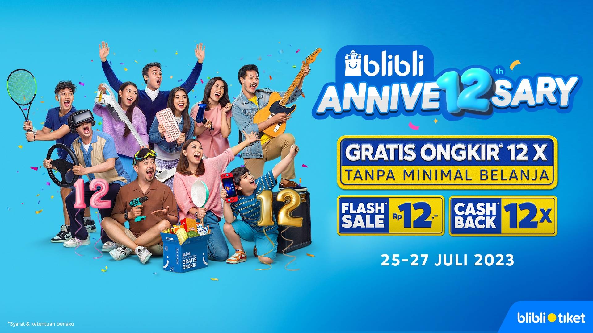 Genap 12 Tahun, Blibli Manjakan Pengguna Dengan Promo