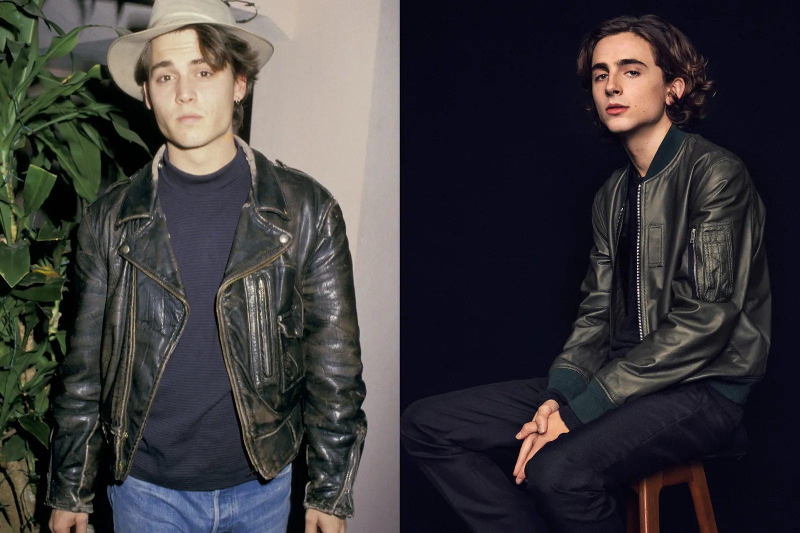 Adu Gaya Asli Johnny Depp Muda vs Timothée Chalamet 