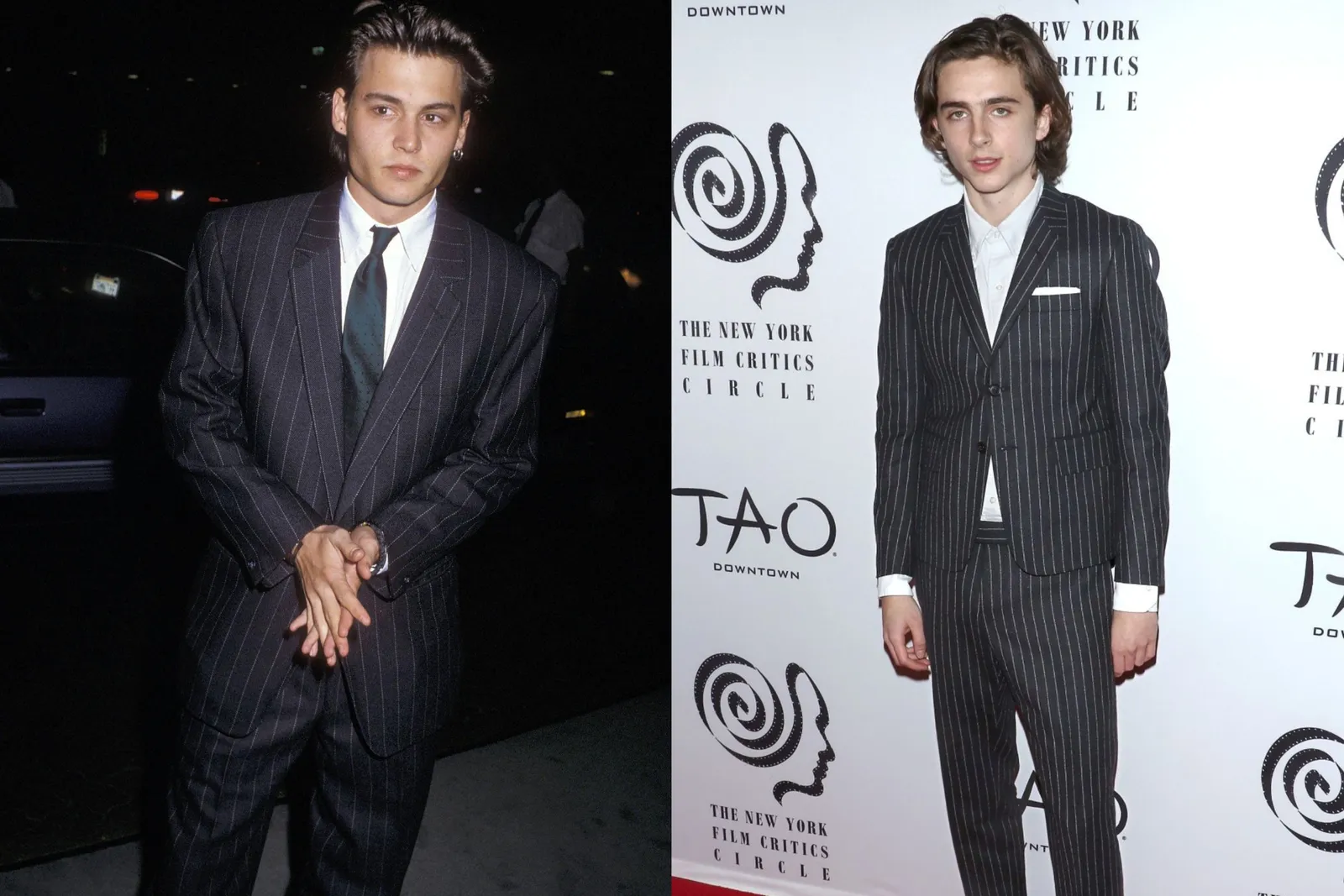 Adu Gaya Asli Johnny Depp Muda vs Timothée Chalamet 