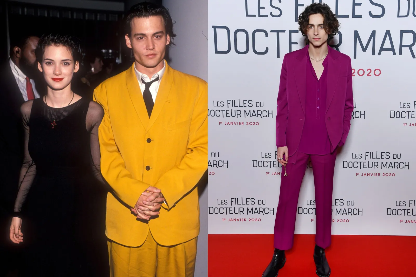 Adu Gaya Asli Johnny Depp Muda vs Timothée Chalamet 