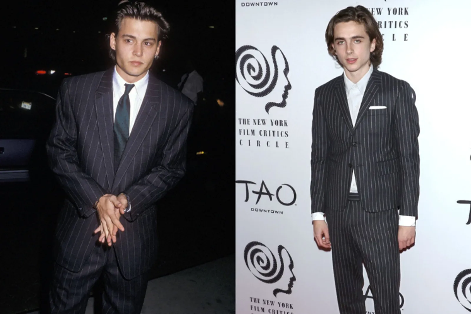 Adu Gaya Asli Johnny Depp Muda vs Timothée Chalamet 