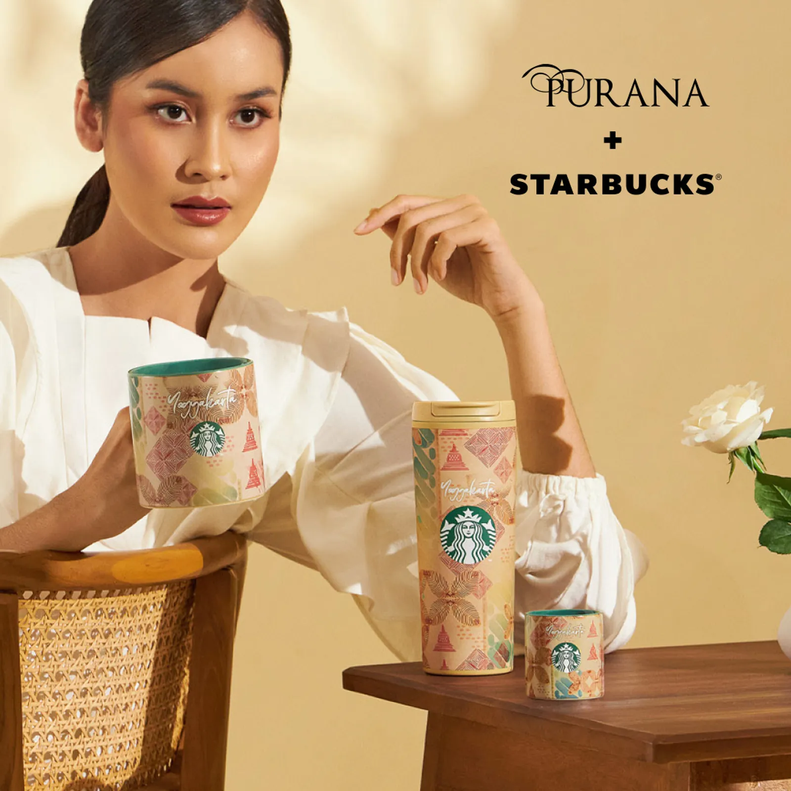 Purana x Starbucks, Rilis Merchandise Berdesain Kain Khas Indonesia