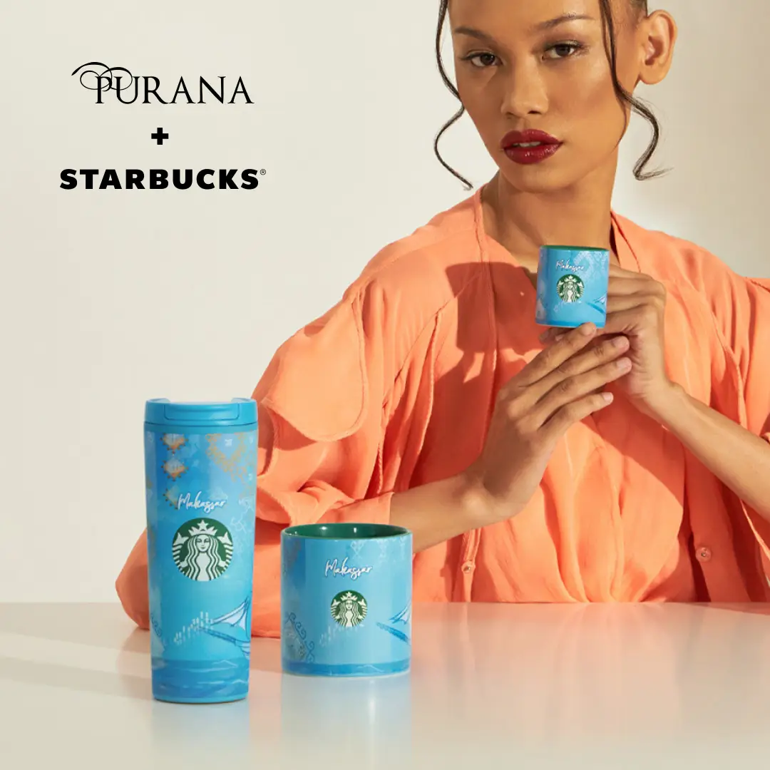 Purana x Starbucks, Rilis Merchandise Berdesain Kain Khas Indonesia