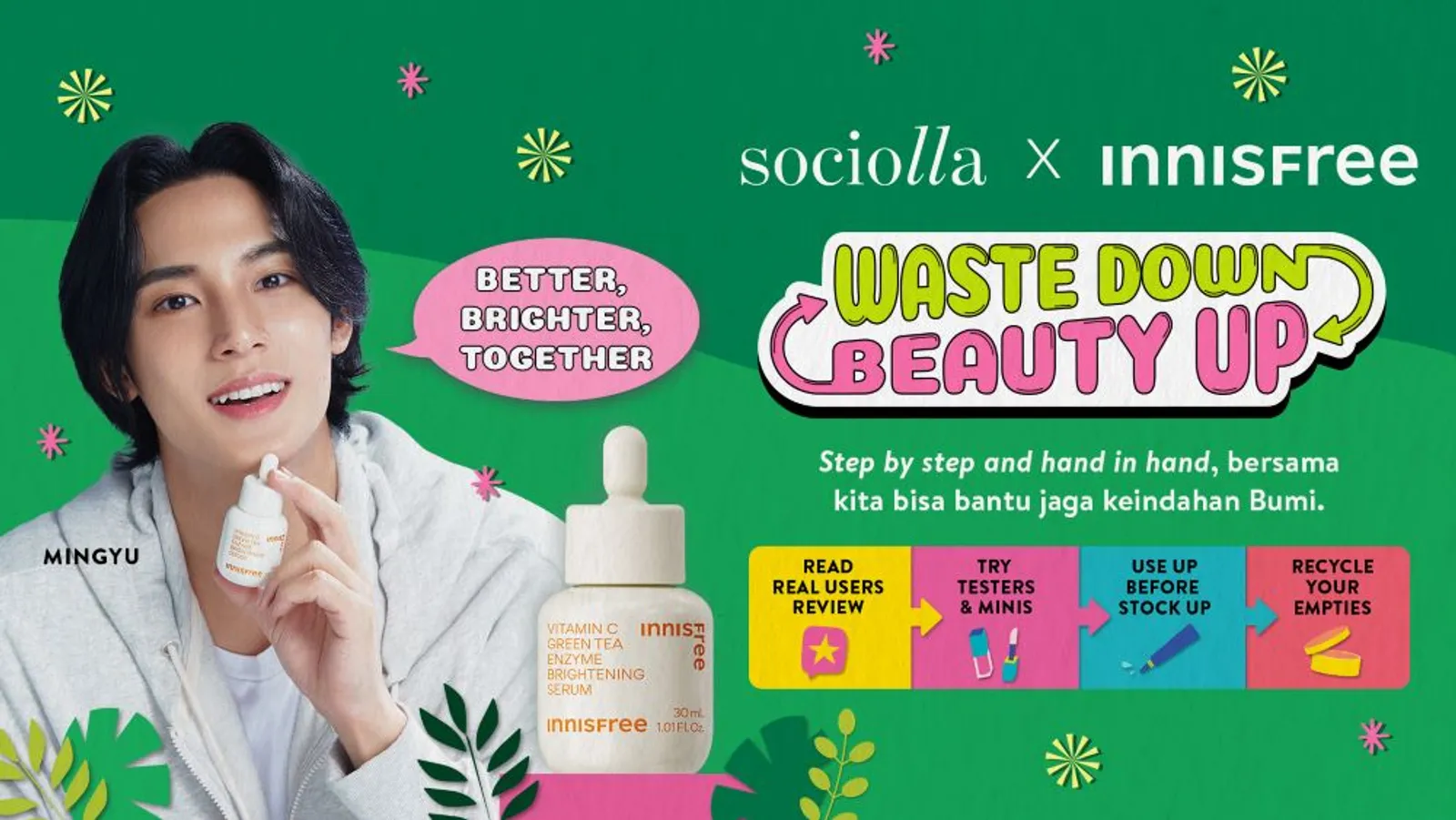 Kurangi Sampah Kecantikan, Sociolla x INNISFREE Hadirkan Kampanye Baru