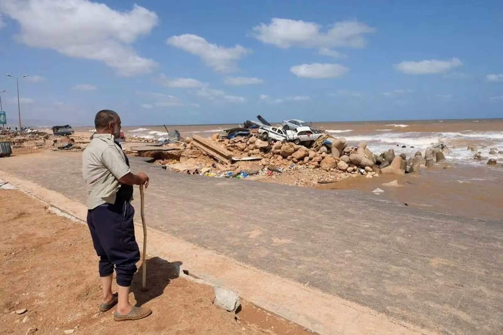 10+ Potret Banjir Bandang di Libya, Diperkirakan 20.000 Orang Tewas!