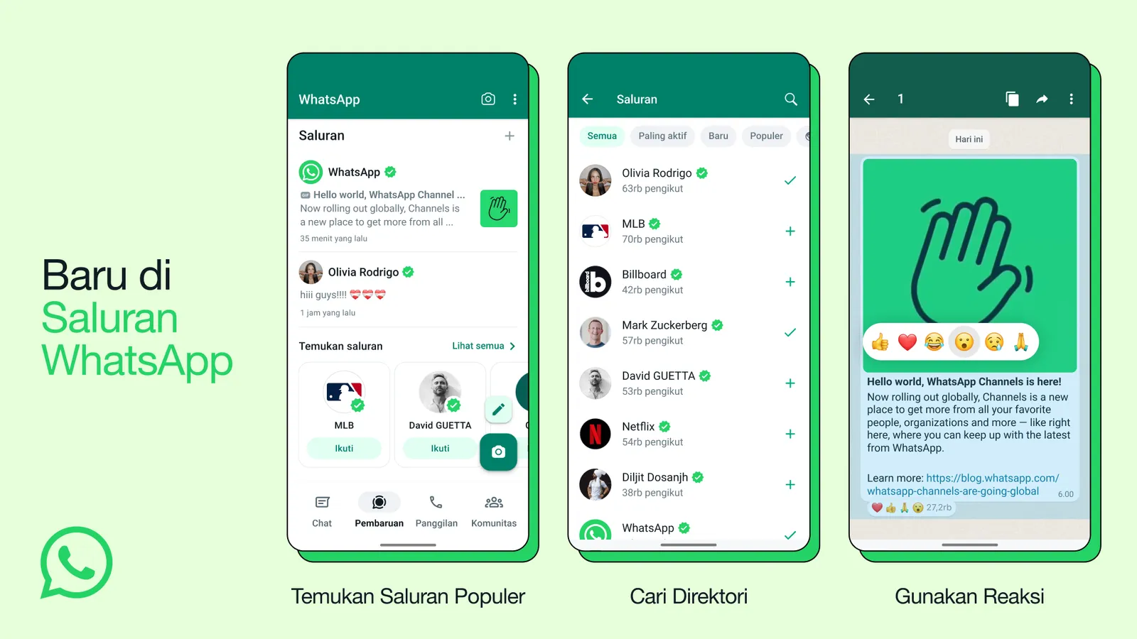 Baru! WhatsApp Channels Lengkapi Informasi Relevan Pilihanmu