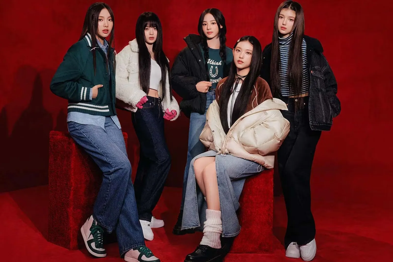 Gaya NewJeans di Campaign Terbaru Levi's Fall/Winter 2023