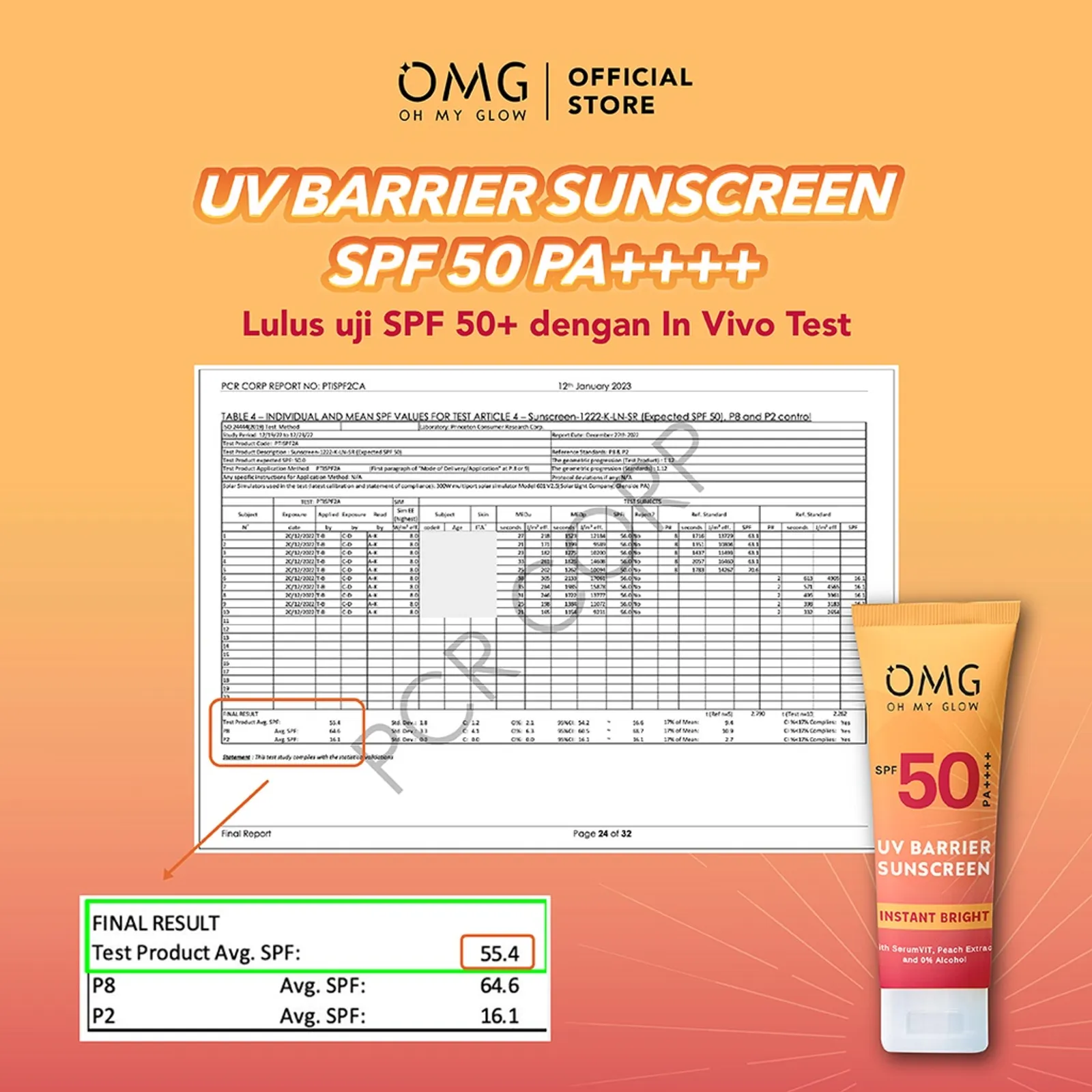 4 Keunggulan OMG UV Barrier Sunscreen, Ada Serum & Real SPF 50 PA++++