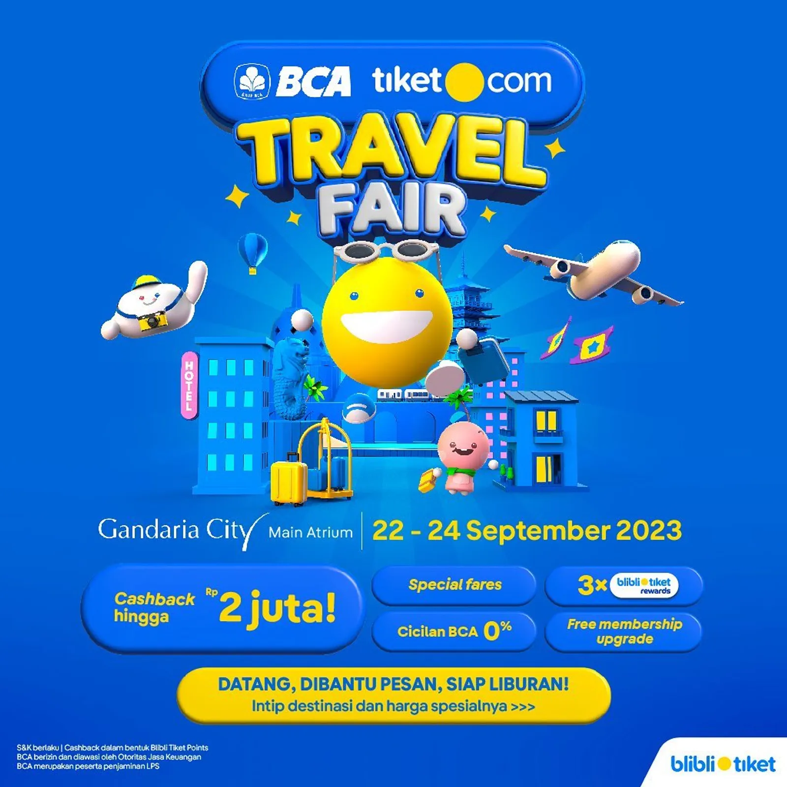 Yuk, Beli Tiket Murah di BCA tiket.com Travel Fair 2023!
