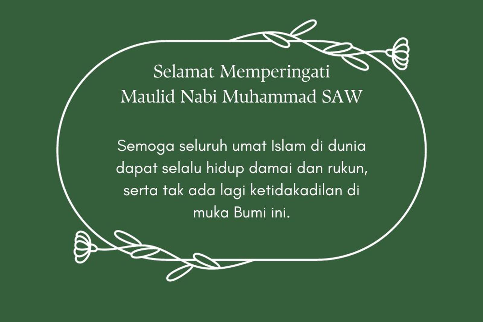 20 Ucapan Maulid Nabi Muhammad SAW dalam Bahasa Inggris & Indonesia