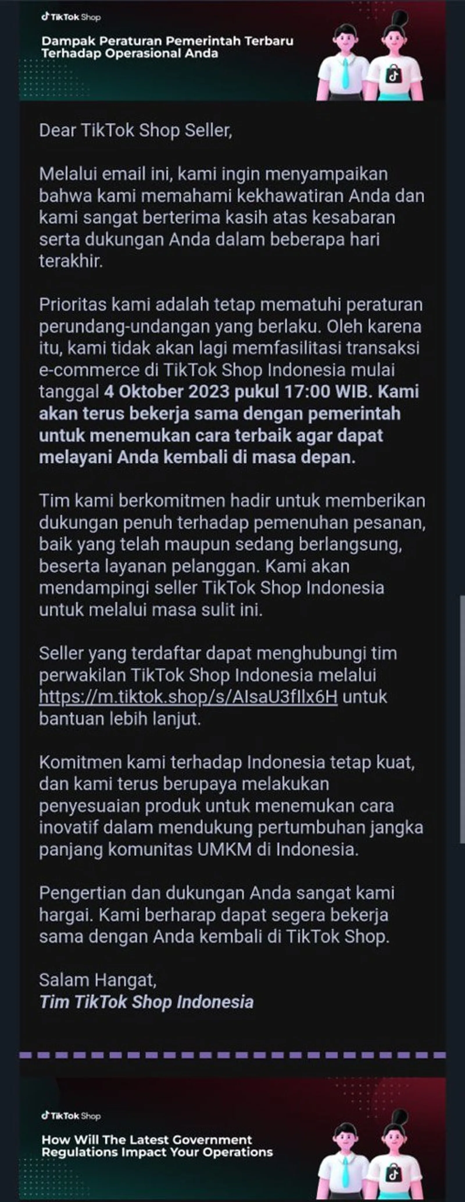 Mulai 4 Oktober TikTok Shop Resmi Ditutup, Bagaimana Nasib Seller?