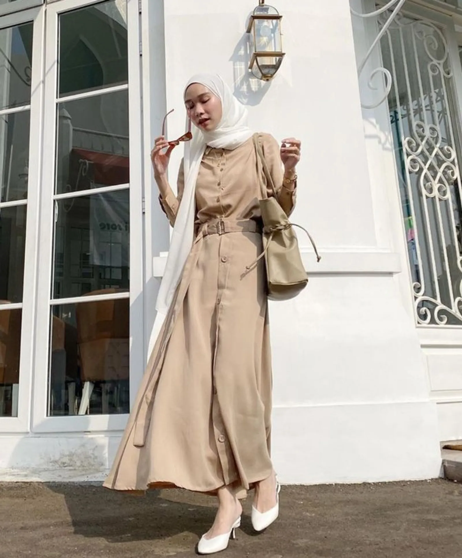 10 OOTD Baju Warna Mocca dengan Hijab, Anggun dan Stylish!