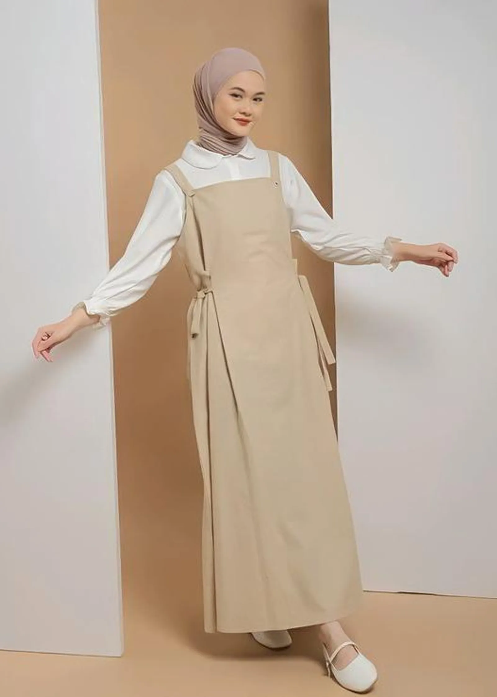 10 OOTD Overall Hijab Rok yang Simple tapi Fashionable