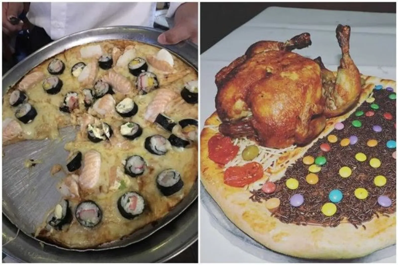 12+ Potret Pizza dengan Topping Paling Aneh, Bikin Ragu untuk Makan