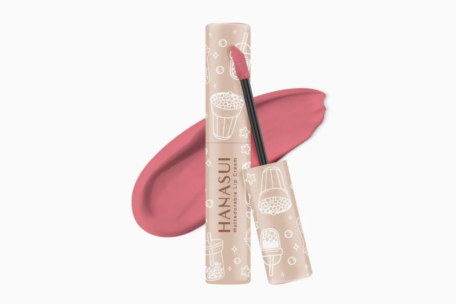 6 Warna Lipstik Hanasui Boba Edition, Menarik Semua!