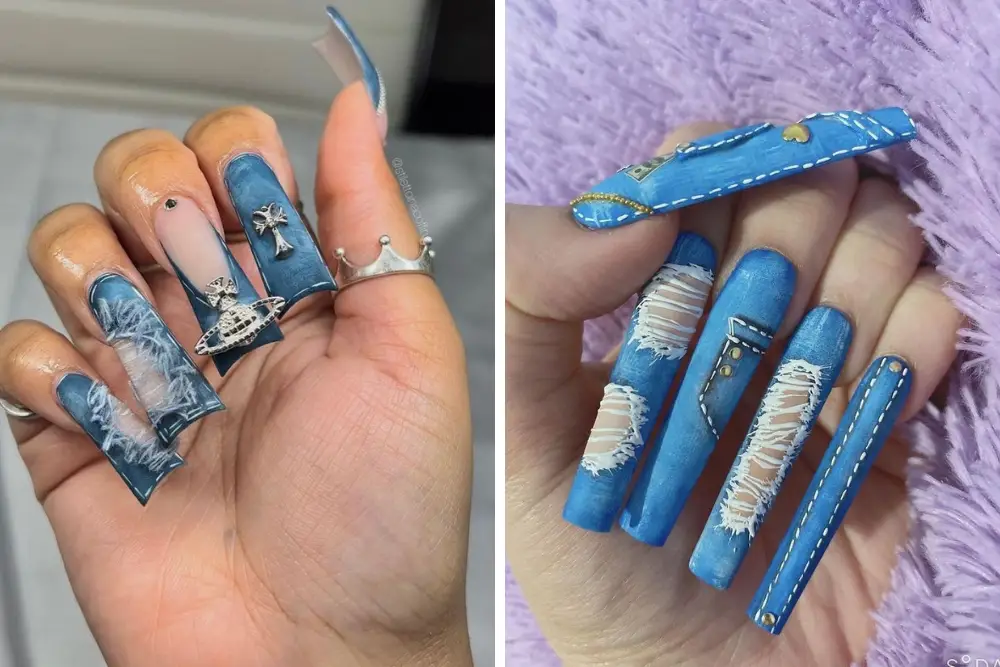 Unik Banget, Cobain Denim Nail Art Ini Yuk! 